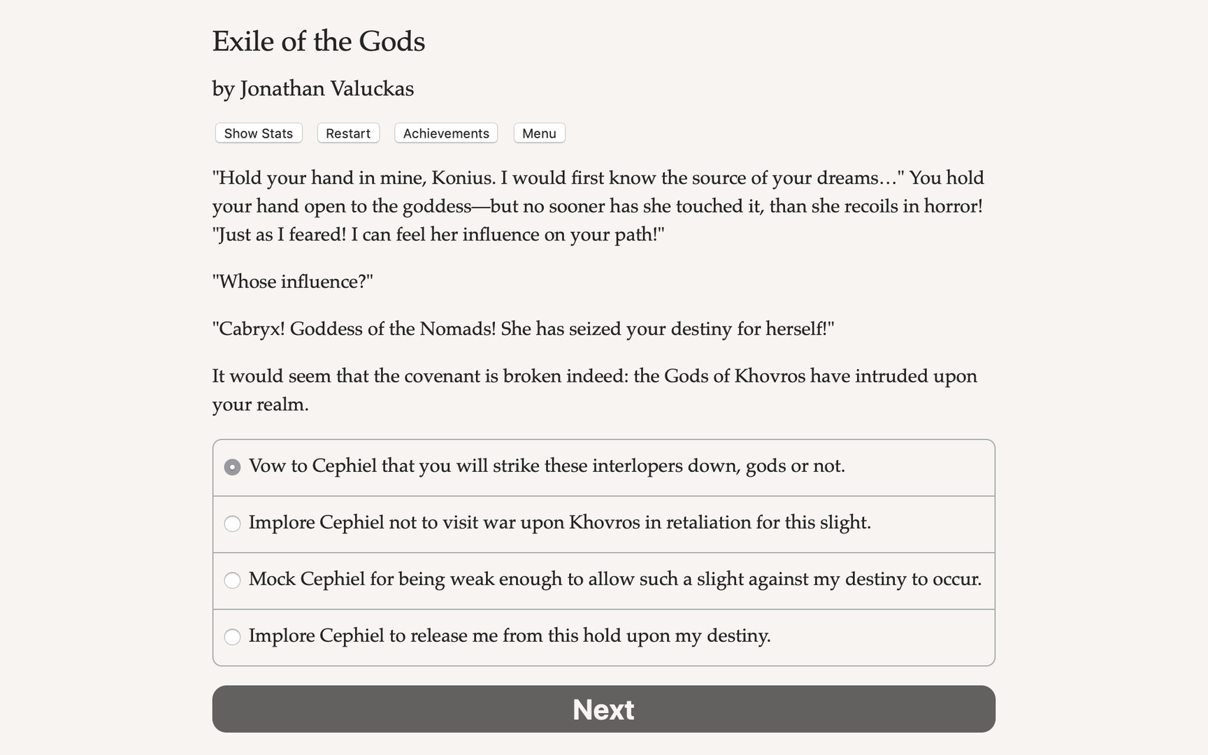 Exile of the Gods Demo