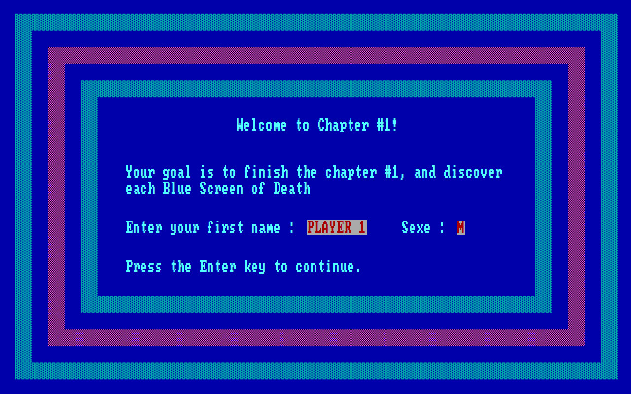 Blue Screen Adventures