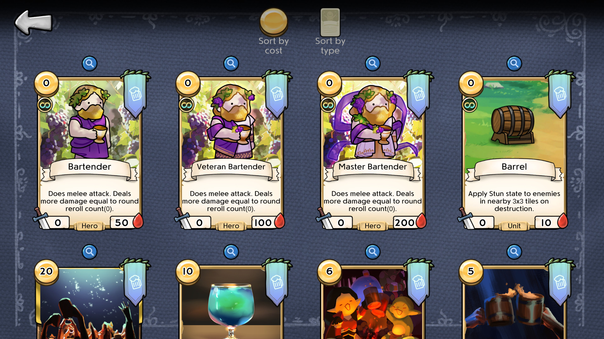 3 Minute Heroes - Dionysos (Bartender Skin)
