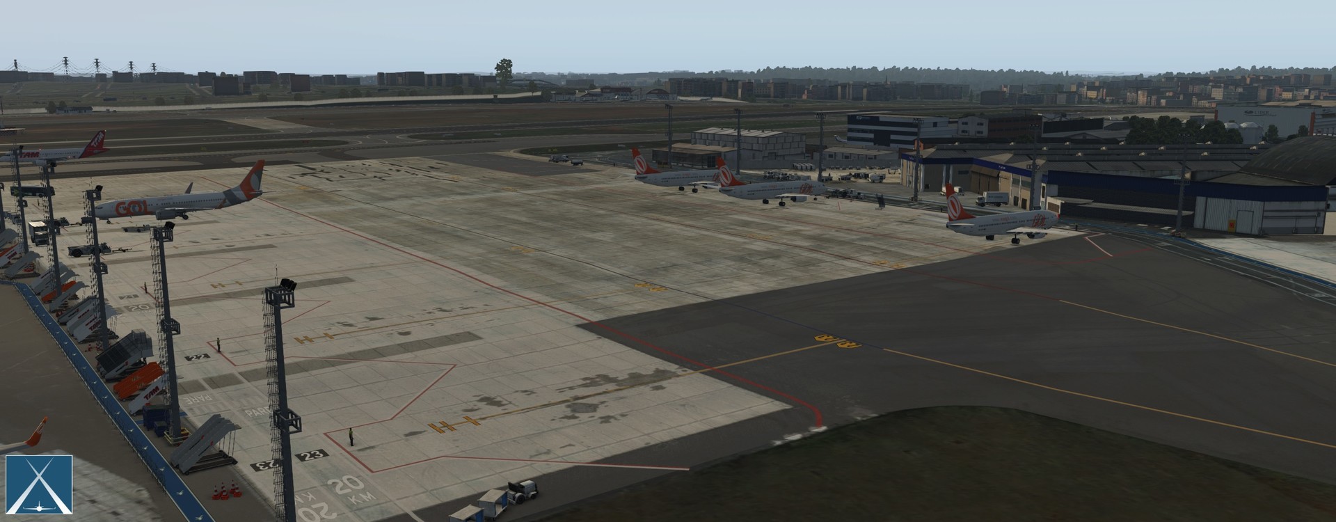 X-Plane 11 - Add-on: Globall Art - SBSP - Congonhas Airport