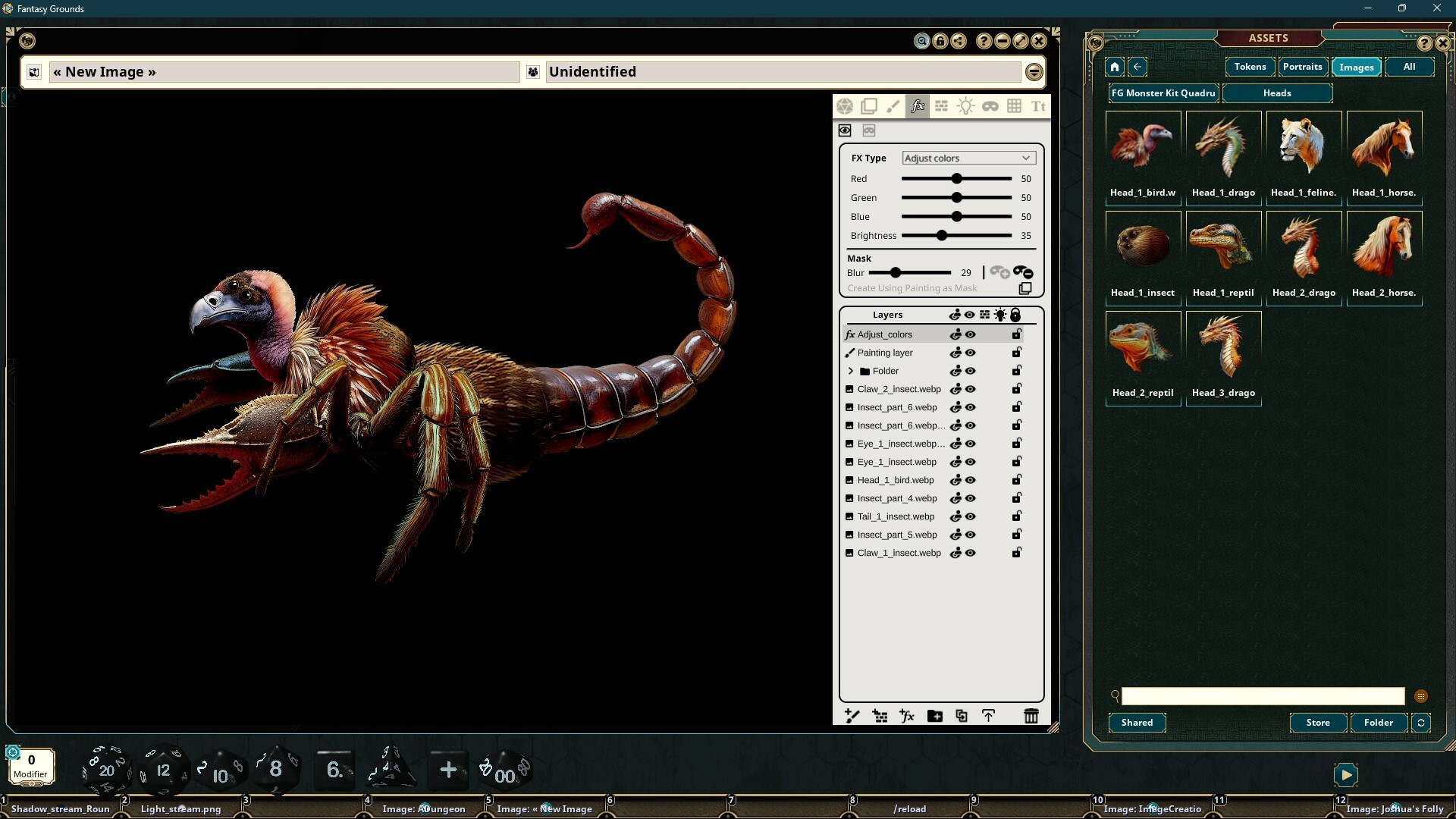 Fantasy Grounds - FG Monster Kit Beasts Art Pack