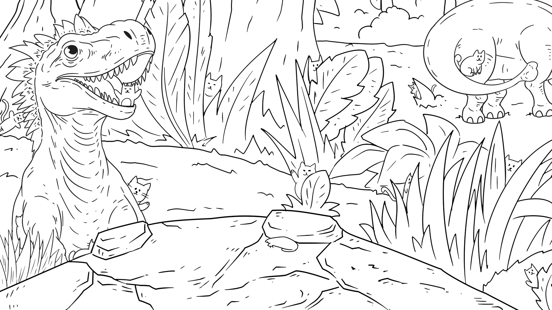 Hidden Dino Cats - Artbook