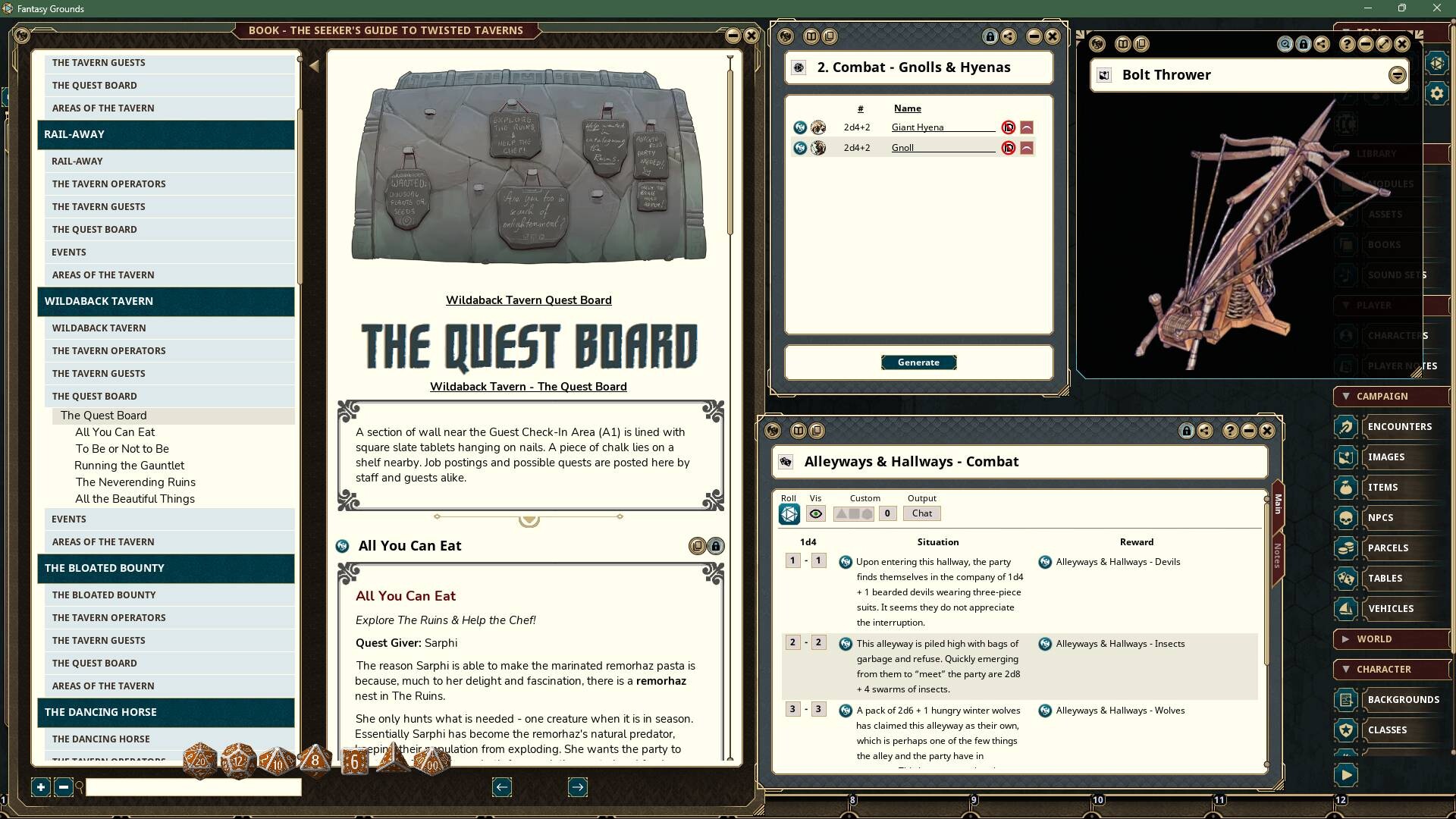 Fantasy Grounds - The Seeker's Guide to Twisted Taverns