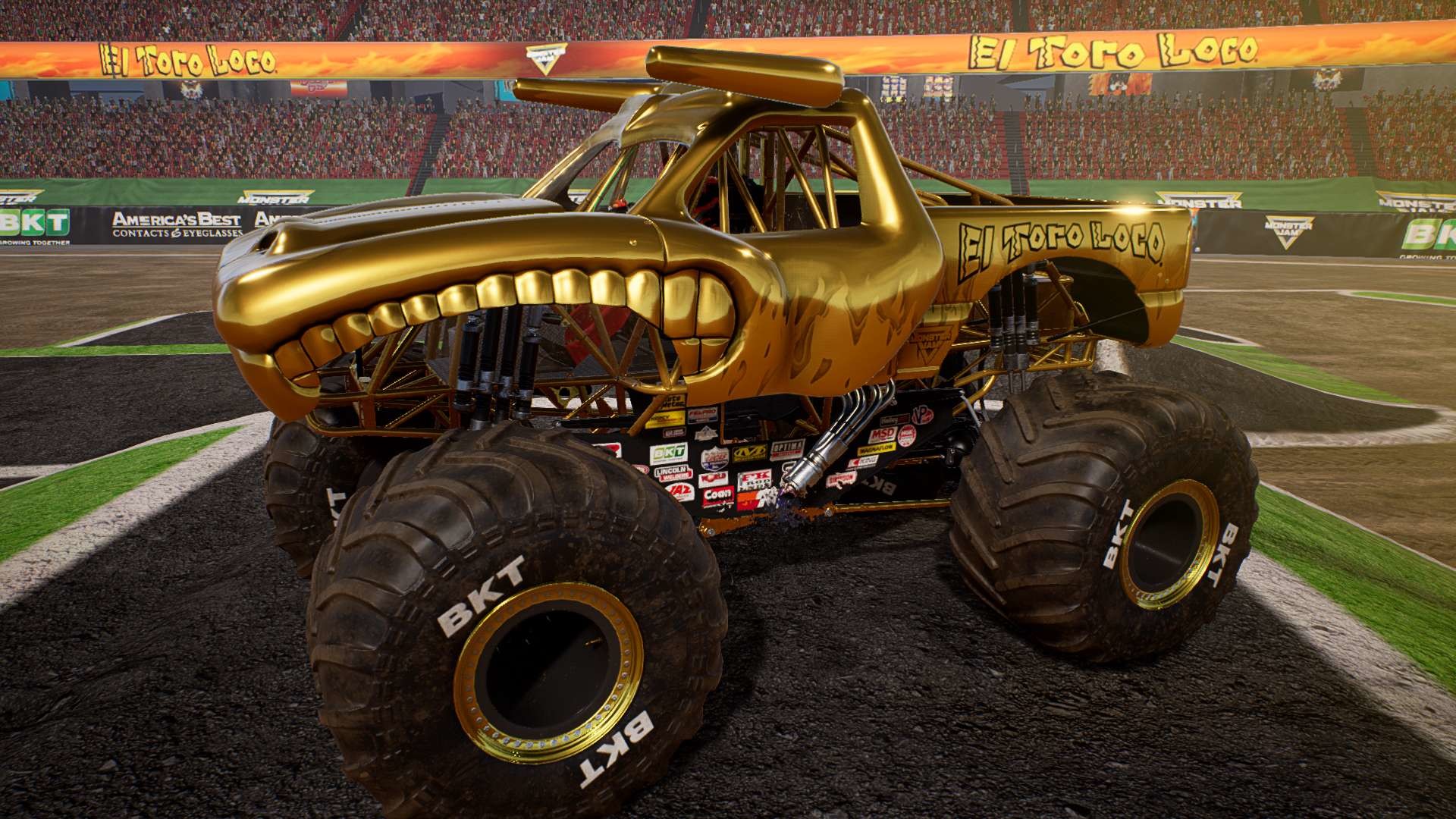 Monster Jam Steel Titans - Gold Truck Bundle