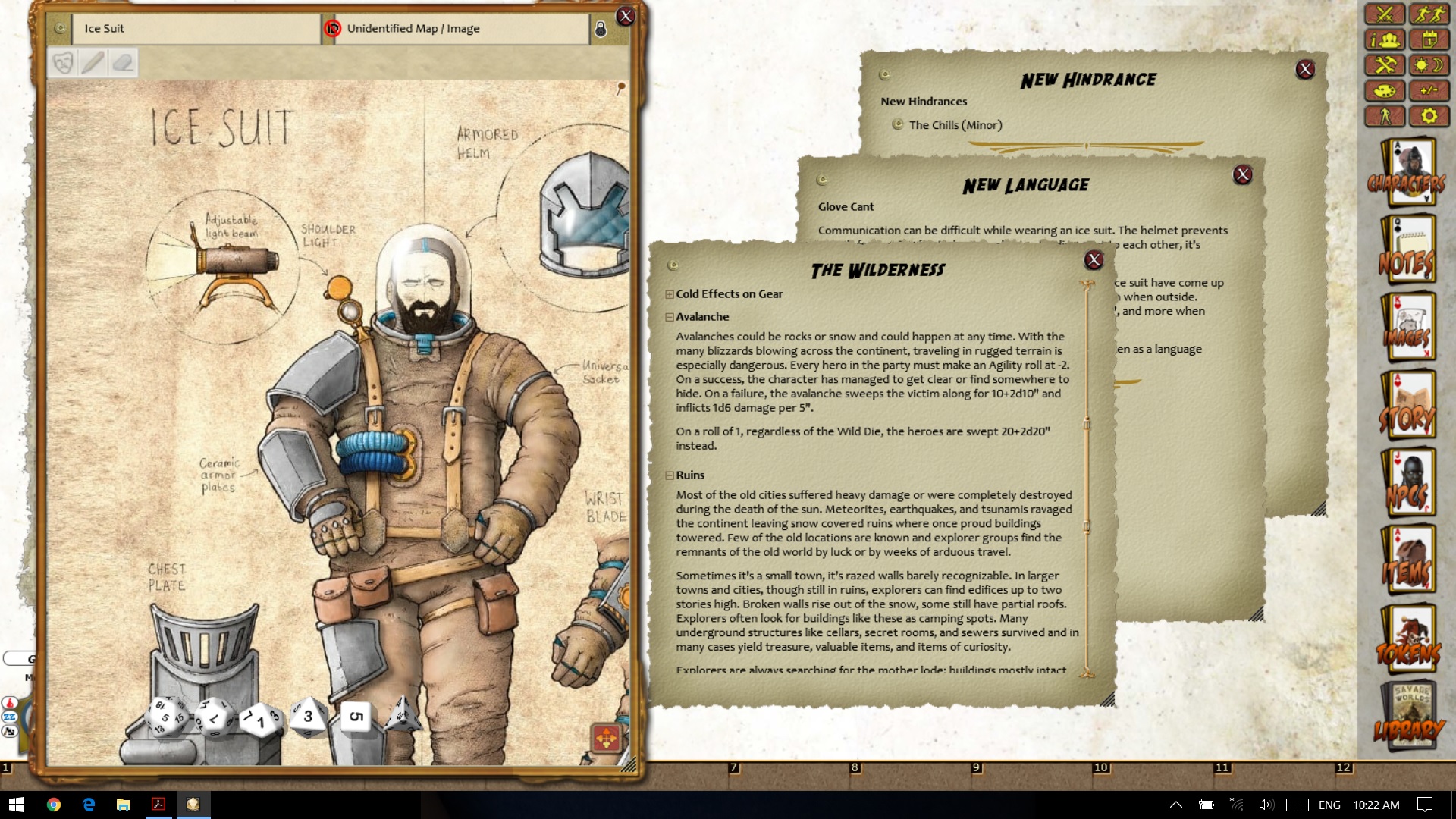 Fantasy Grounds - Winter Eternal Adventure Guide: The wastelands (Savage Worlds)