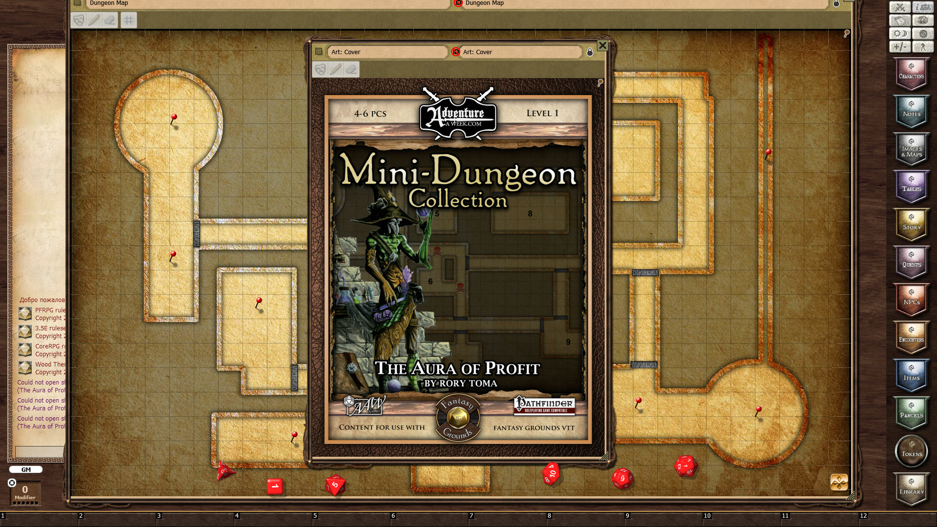 Fantasy Grounds - Mini-Dungeon #023: The Aura of Profit (PFRPG)