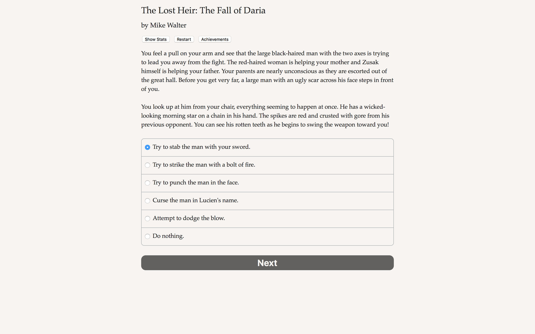 The Lost Heir: The Fall of Daria