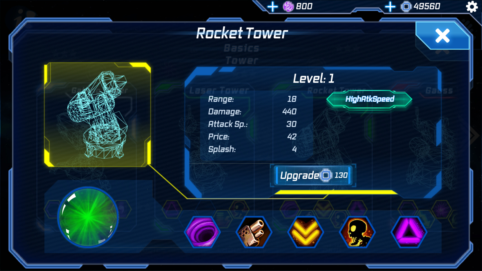 Module TD. Sci-Fi Tower Defense