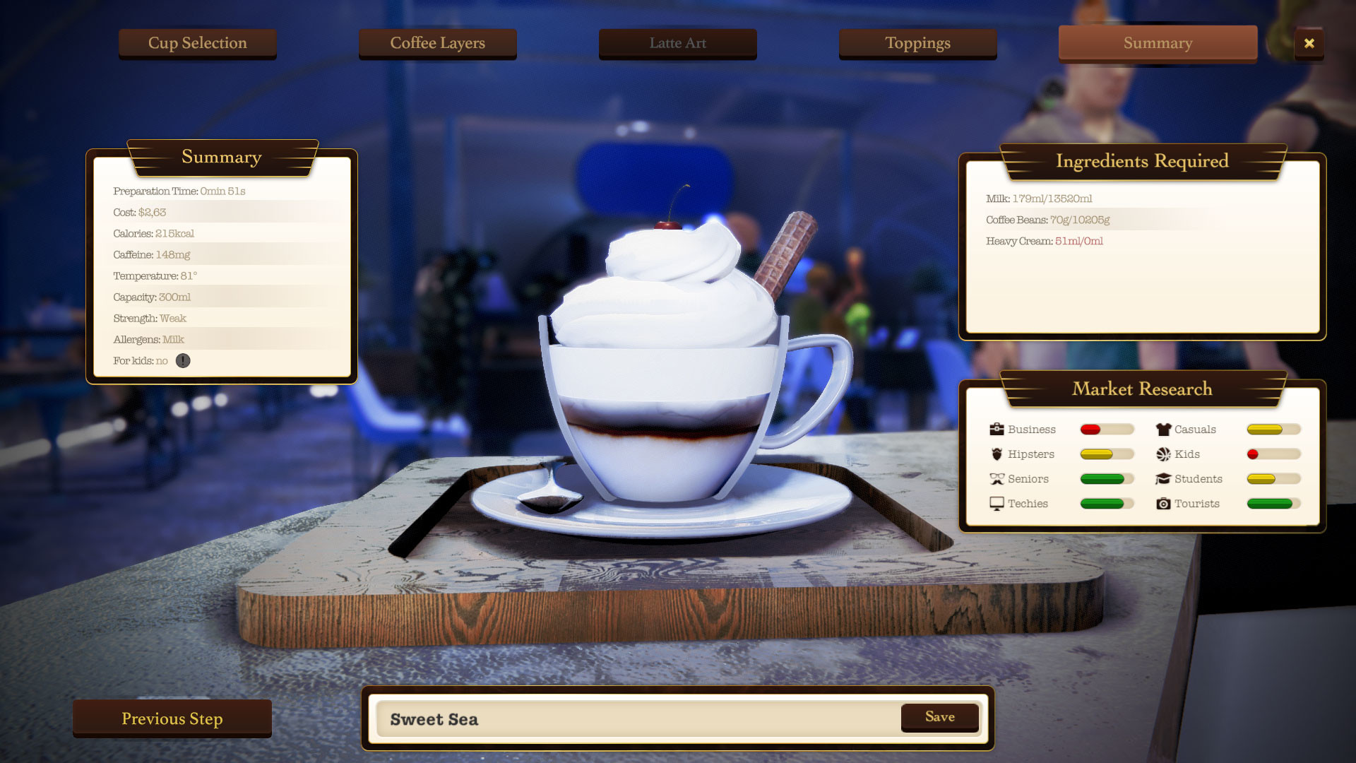 Espresso Tycoon Prologue: Underwater