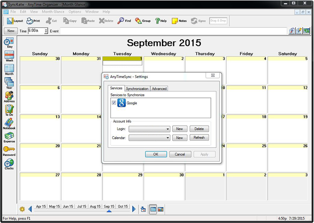 AnyTime® Organizer Deluxe 15