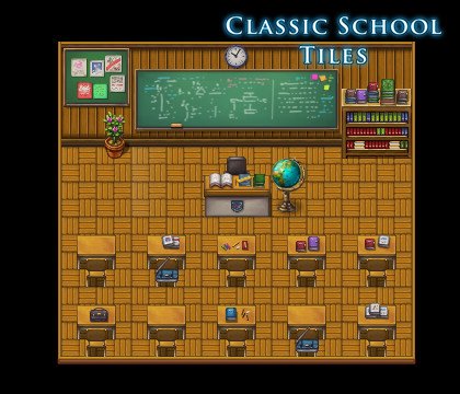 RPG Maker VX Ace - Classic School Tiles