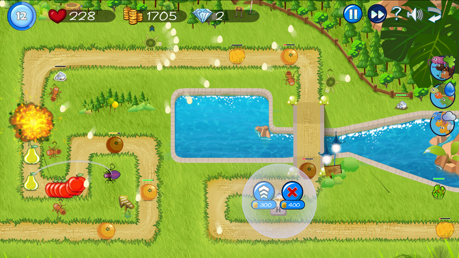 Fruit Tower Defense Demo