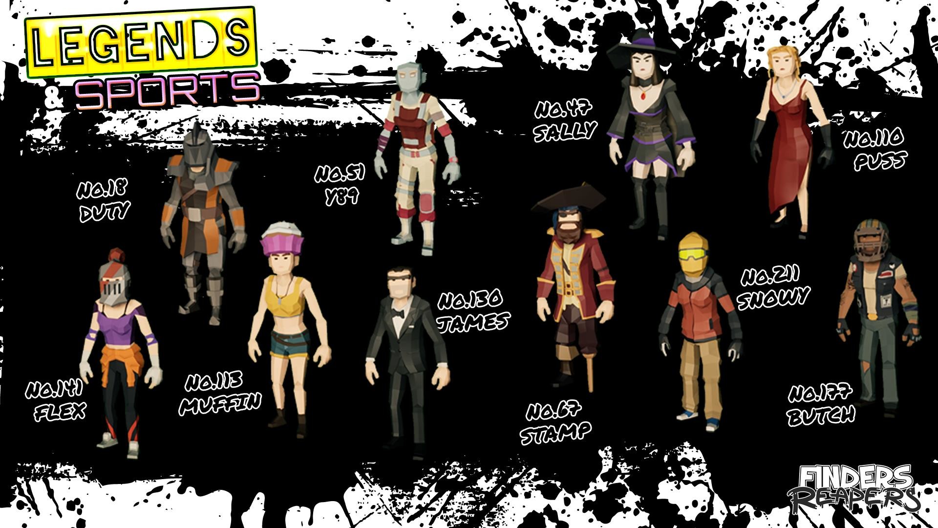 Finders Reapers - Legends & Sports Character Pack