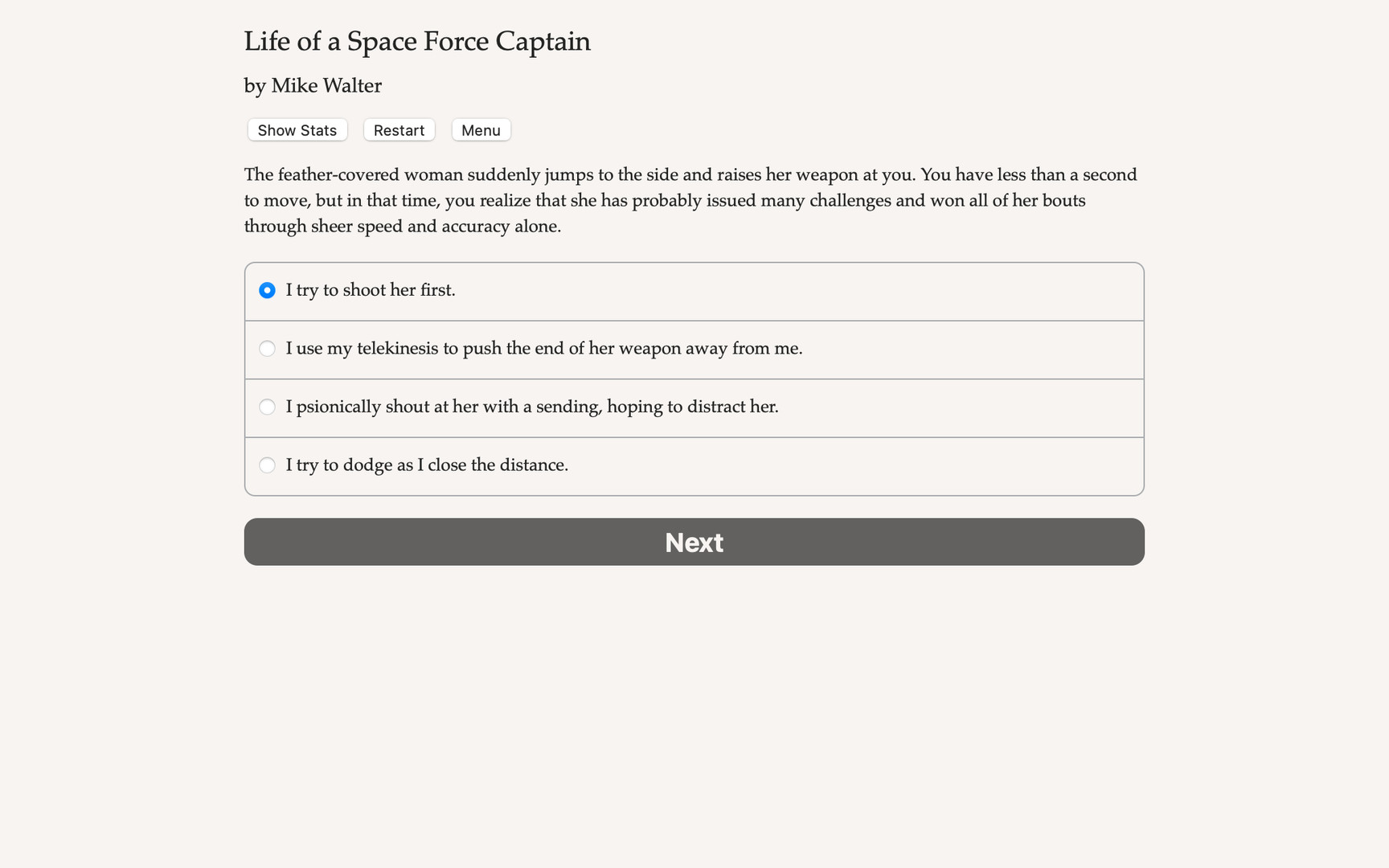 Life of a Space Force Captain Demo