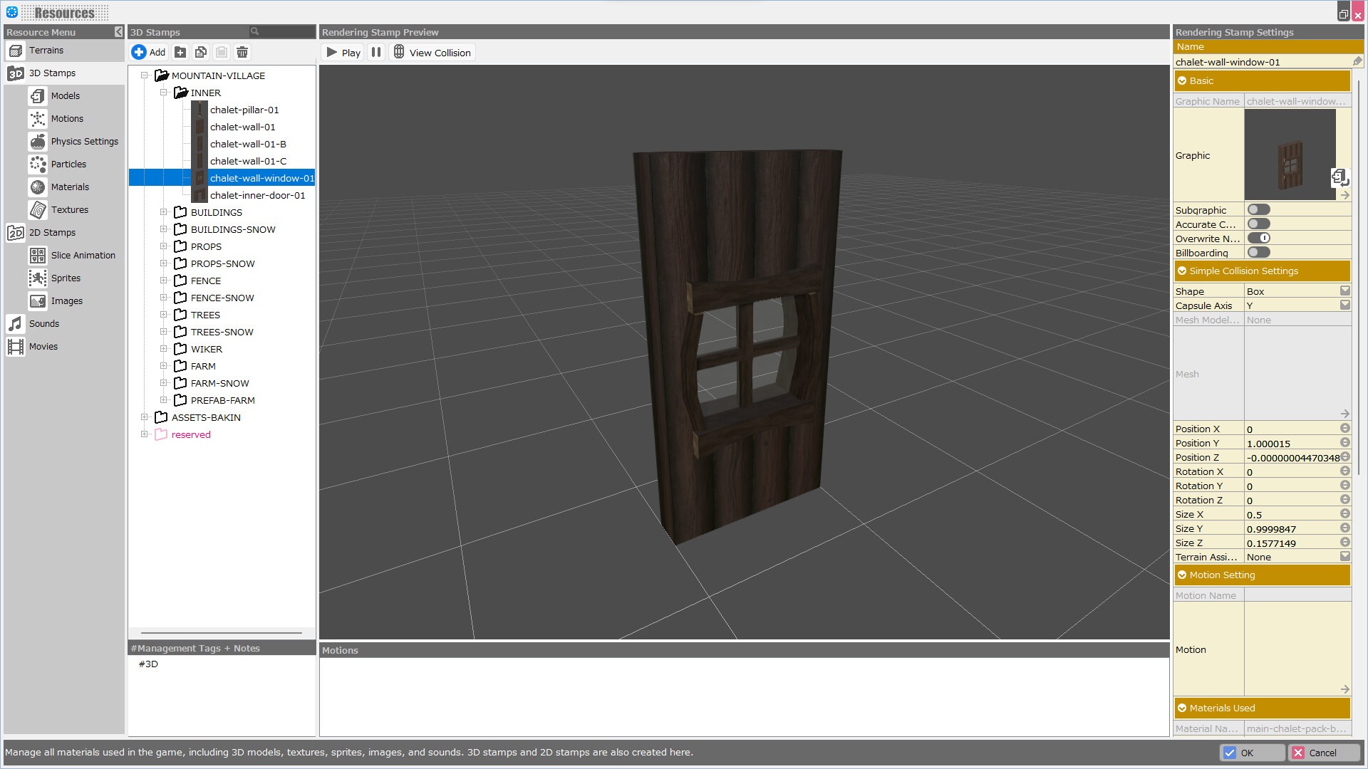 RPG Developer Bakin Mountain Village Pack