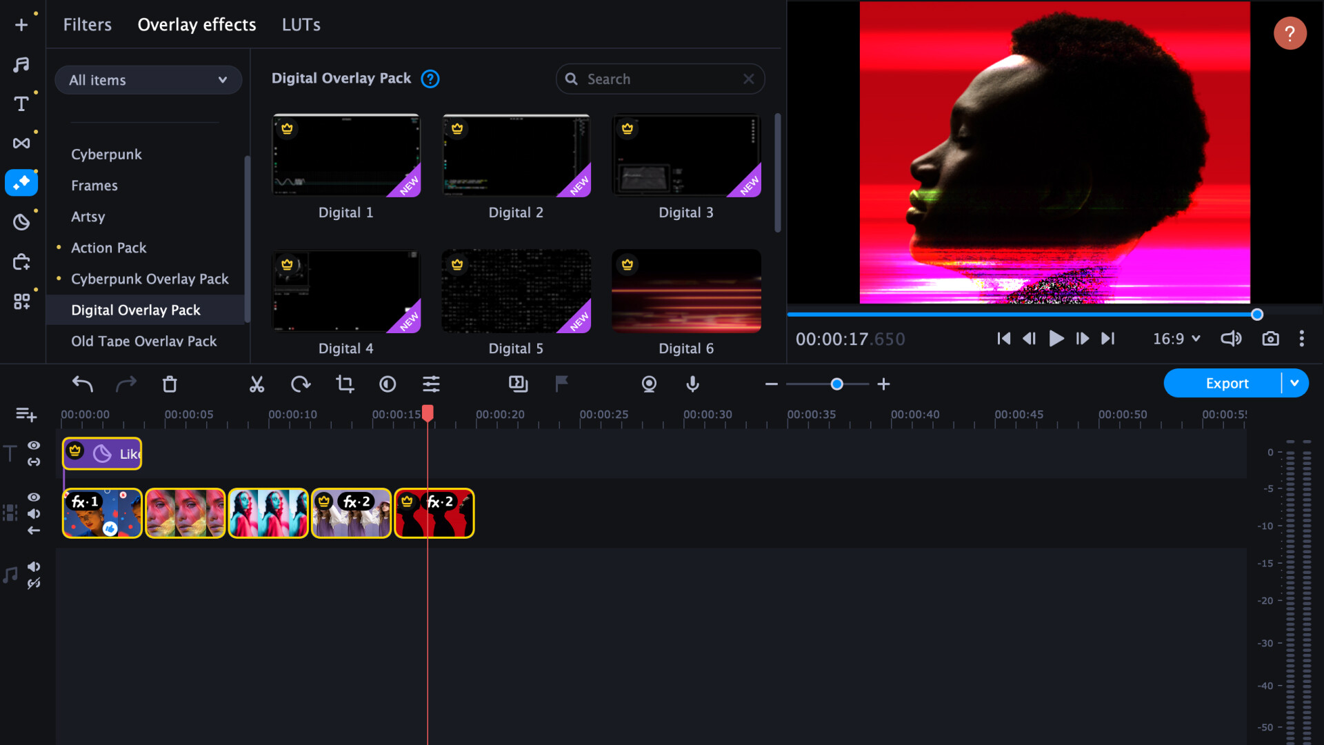 Movavi Video Suite 2024 - Digital Overlay Pack