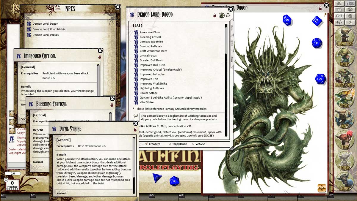 Fantasy Grounds - Pathfinder RPG - Bestiary 4 Pack (PFRPG)