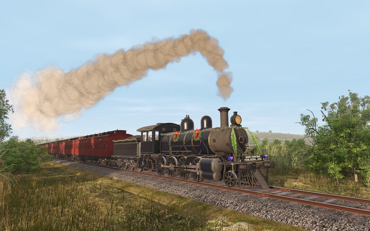 Trainz 2019 DLC - ZecRail V499 Blue & Gold and Christmas 2019