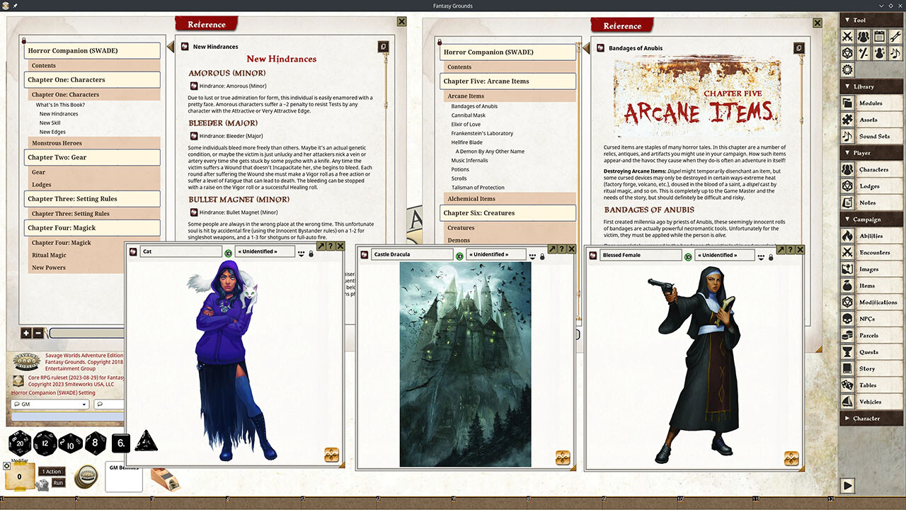 Fantasy Grounds - Horror Companion (SWADE)