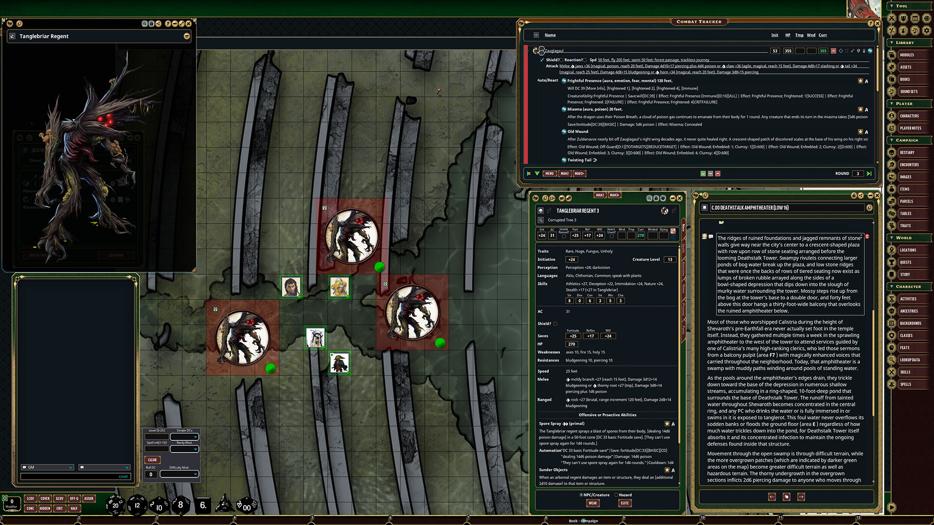 Fantasy Grounds - Pathfinder 2 - The Secret of Deathstalk Tower - Spore War 2 of 3