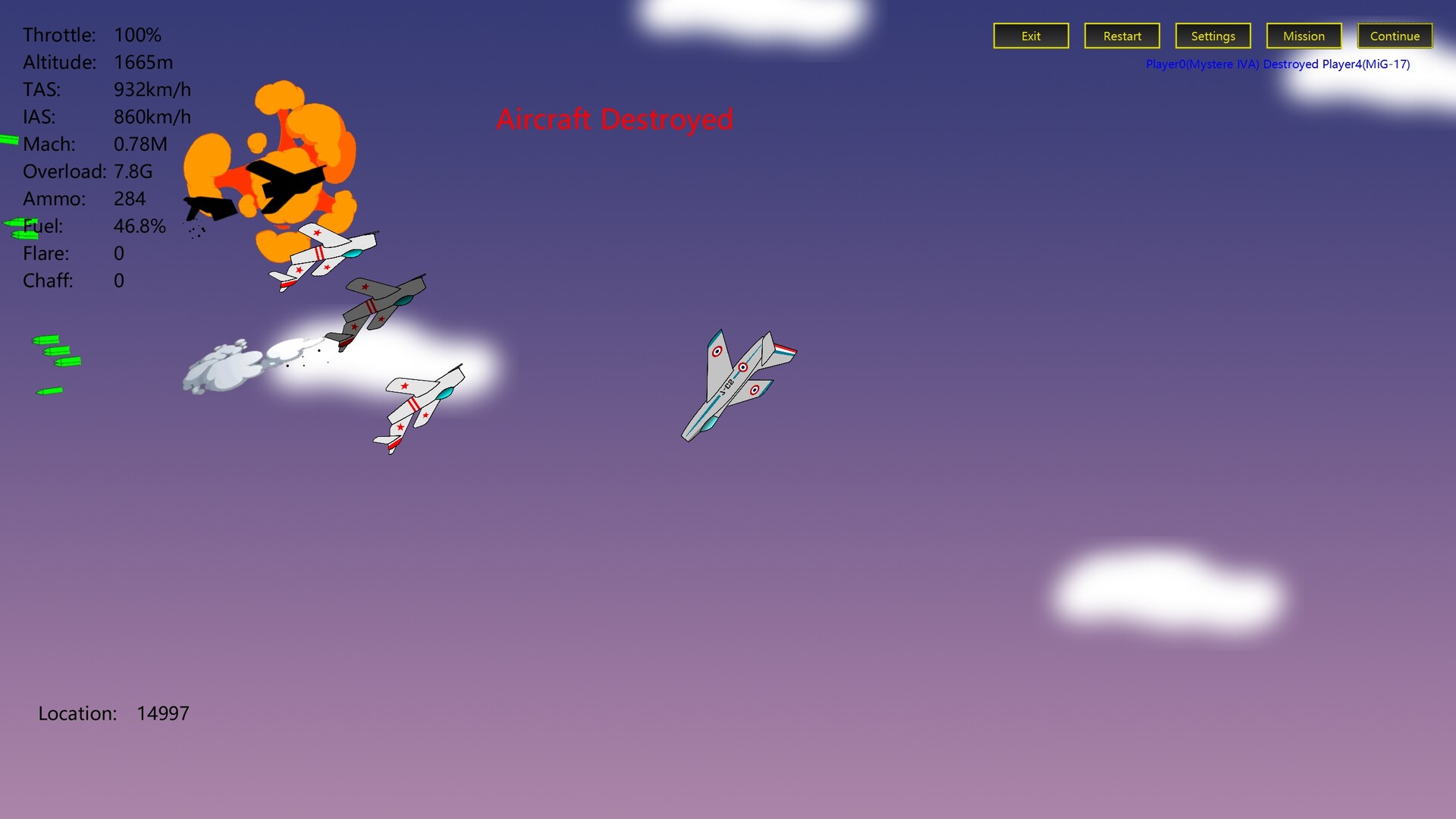 2D Dogfight - Sunset and Sunrise