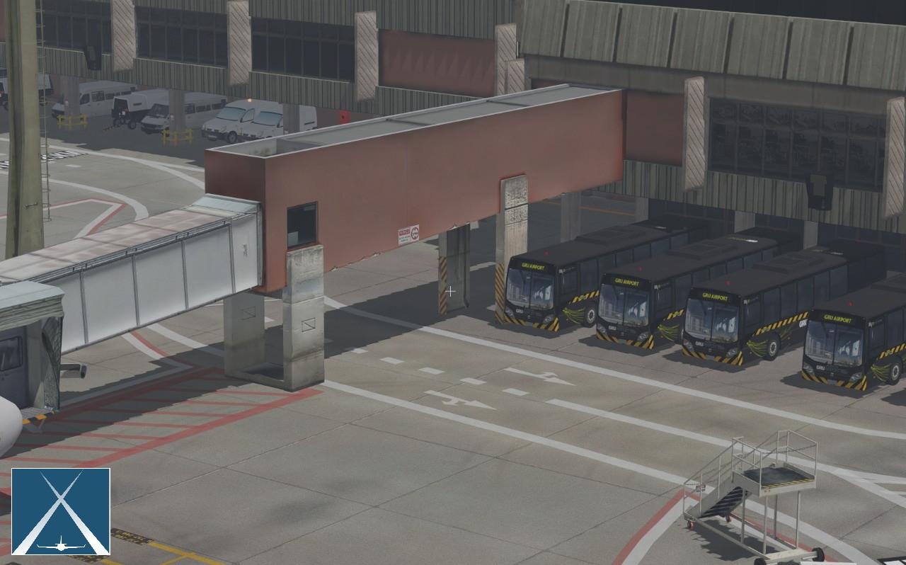 X-Plane 11 - Add-on: Globall Art - SBGR - São Paulo - Guarulhos International Airport