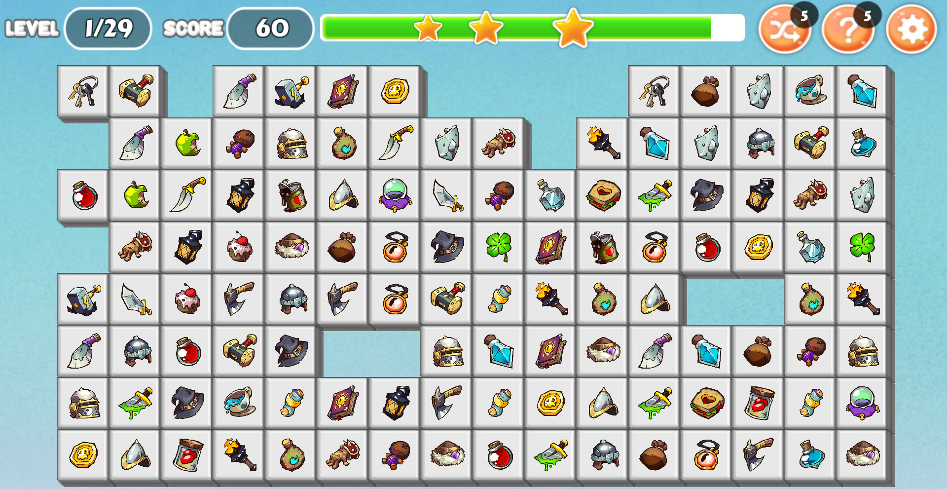 Monsters and Warriors - Onet Match Connect