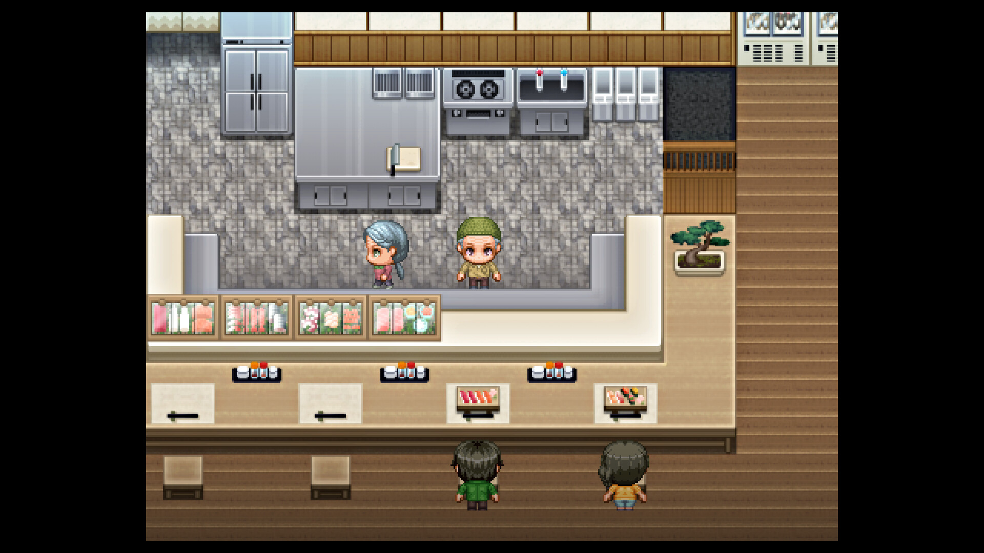 RPG Maker MZ - SERIALGAMES LivingGoodCity TILESET  Japanese Restaurant SET