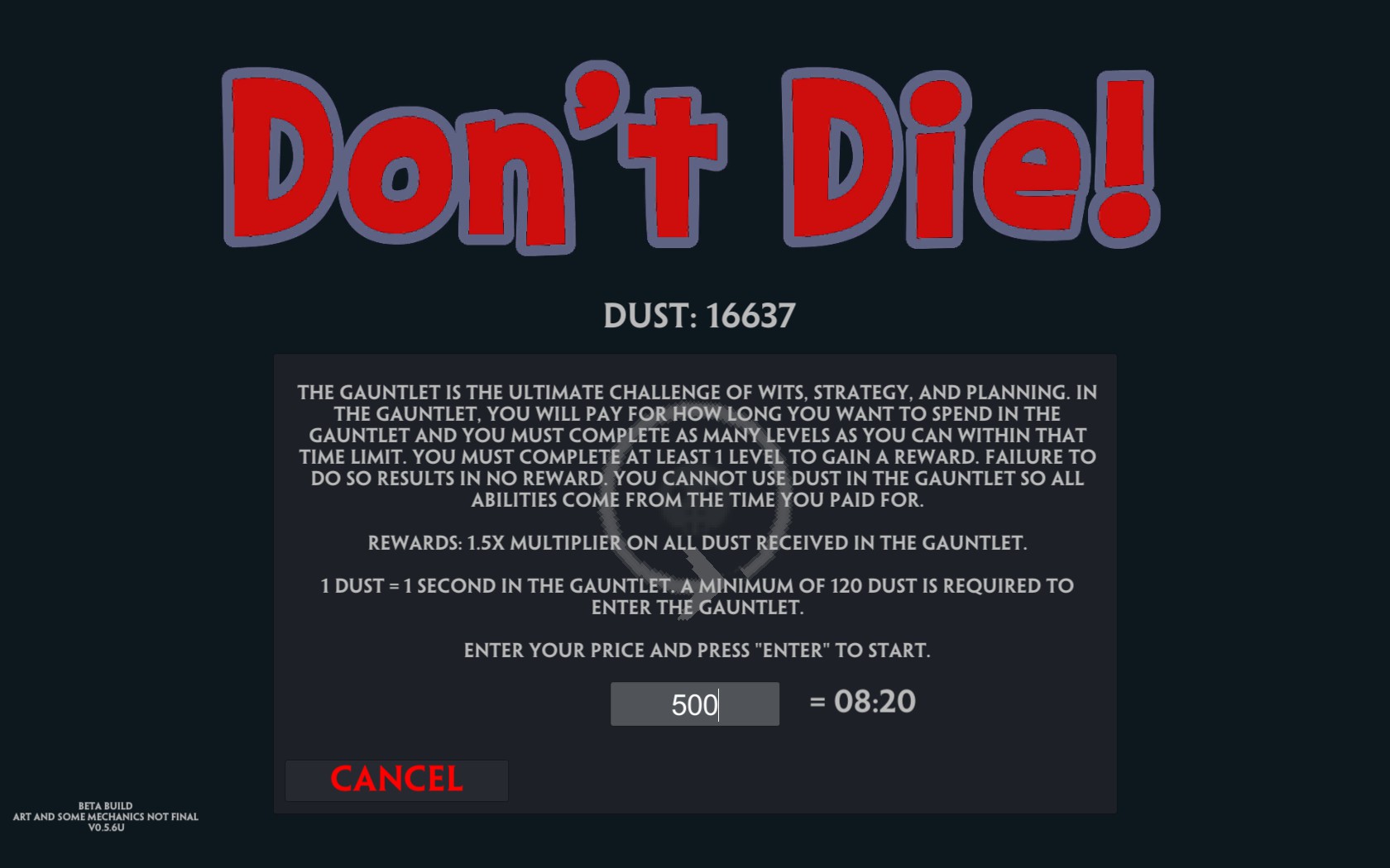 Don't Die!