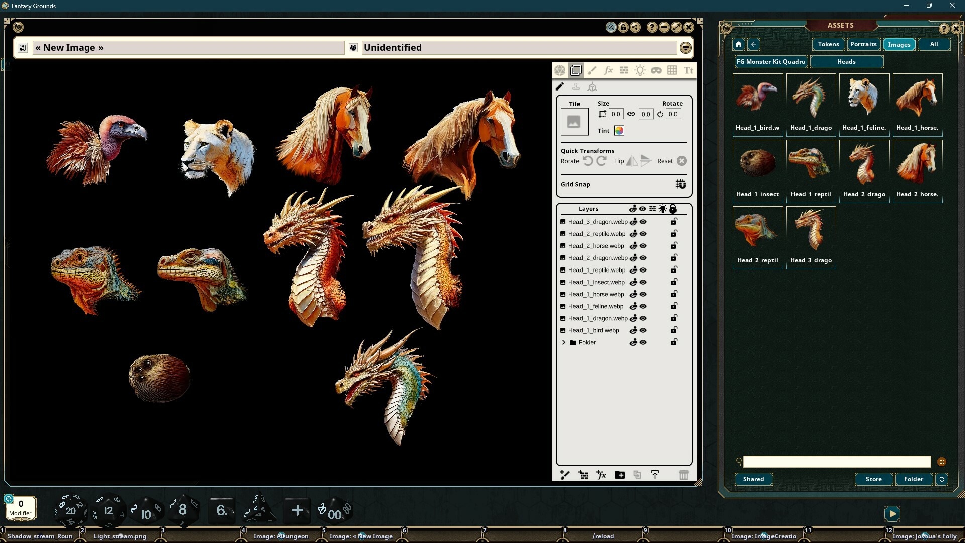Fantasy Grounds - FG Monster Kit Beasts Art Pack