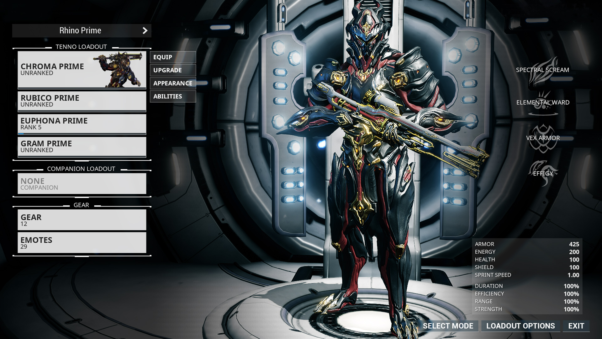 Warframe Chroma Prime Access: Spectral Scream Pack