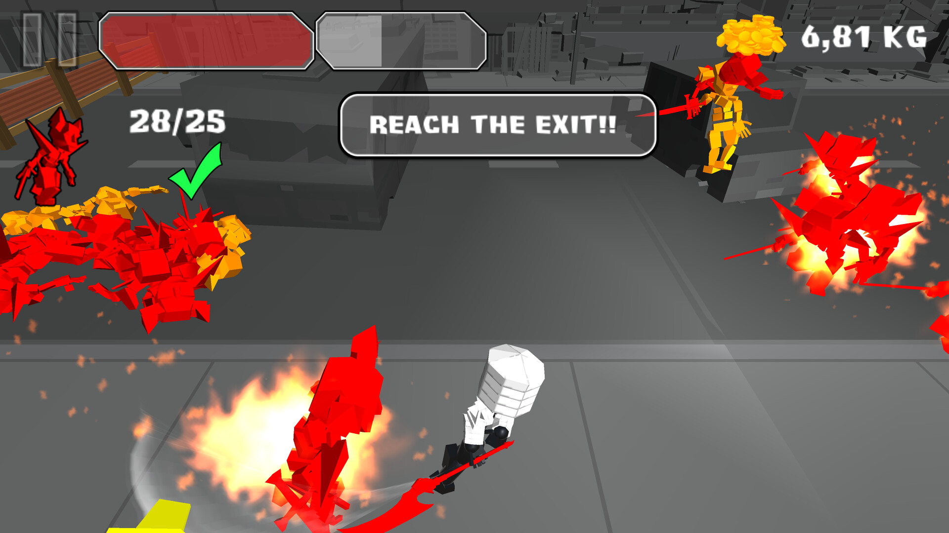 Stickman Killing Zombie