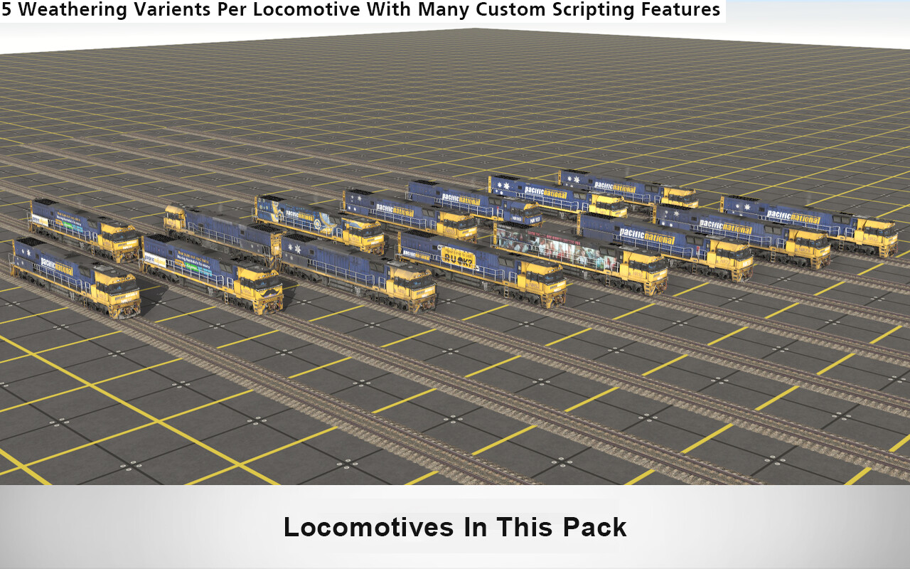 Trainz 2022 DLC - NR Class Locomotive - Pacific National Pack